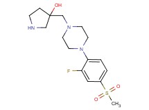 3-({4-[2-fluoro-4-(methylsulfonyl)phenyl]-1-piperazinyl}methyl)-3-pyrrolidinol dihydrochloride