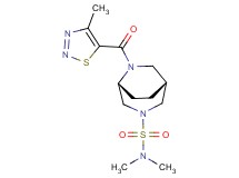 (1R*,5R*)-N,N-dimethyl-6-[(4-methyl-1,2,3-thiadiazol-5-yl)carbonyl]-3,6-diazabicyclo[3.2.2]nonane-3-sulfonamide