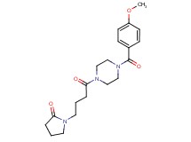 1-{4-[4-(4-methoxybenzoyl)-1-piperazinyl]-4-oxobutyl}-2-pyrrolidinone