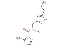 N,2-dimethyl-N-[(5-propyl-1H-pyrazol-3-yl)methyl]-3-furamide