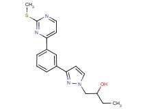 1-(3-{3-[2-(methylthio)-4-pyrimidinyl]phenyl}-1H-pyrazol-1-yl)-2-butanol