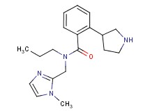 N-[(1-methyl-1H-imidazol-2-yl)methyl]-N-propyl-2-(3-pyrrolidinyl)benzamide dihydrochloride