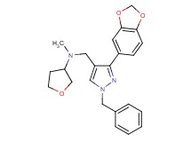 N-{[3-(1,3-benzodioxol-5-yl)-1-benzyl-1H-pyrazol-4-yl]methyl}-N-methyltetrahydro-3-furanamine