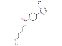 4-(1-ethyl-1H-imidazol-2-yl)-1-(6-methoxyhexanoyl)piperidine