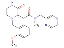 2-[1-(2-methoxybenzyl)-3-oxo-2-piperazinyl]-N-methyl-N-(2-pyrazinylmethyl)acetamide