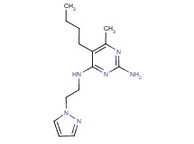 5-butyl-6-methyl-N~4~-[2-(1H-pyrazol-1-yl)ethyl]pyrimidine-2,4-diamine
