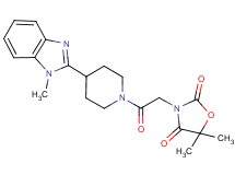 5,5-dimethyl-3-{2-[4-(1-methyl-1H-benzimidazol-2-yl)piperidin-1-yl]-2-oxoethyl}-1,3-oxazolidine-2,4-dione