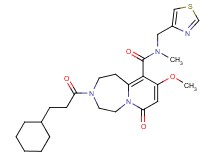 3-(3-cyclohexylpropanoyl)-9-methoxy-N-methyl-7-oxo-N-(1,3-thiazol-4-ylmethyl)-1,2,3,4,5,7-hexahydropyrido[1,2-d][1,4]diazepine-10-carboxamide