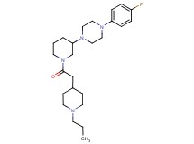 1-(4-fluorophenyl)-4-{1-[(1-propyl-4-piperidinyl)acetyl]-3-piperidinyl}piperazine