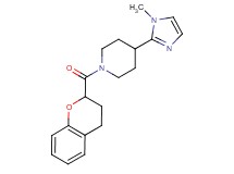 1-(3,4-dihydro-2H-chromen-2-ylcarbonyl)-4-(1-methyl-1H-imidazol-2-yl)piperidine