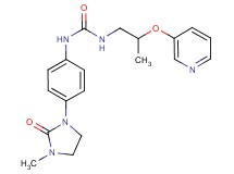 N-[4-(3-methyl-2-oxoimidazolidin-1-yl)phenyl]-N'-[2-(pyridin-3-yloxy)propyl]urea