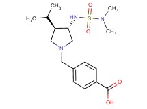4-[((3S*,4R*)-3-{[(dimethylamino)sulfonyl]amino}-4-isopropyl-1-pyrrolidinyl)methyl]benzoic acid
