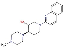 (3R*,4R*)-4-(4-methyl-1-piperazinyl)-1-(2-quinolinyl)-3-piperidinol