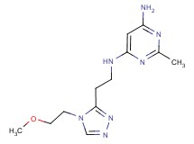 N-{2-[4-(2-methoxyethyl)-4H-1,2,4-triazol-3-yl]ethyl}-2-methylpyrimidine-4,6-diamine