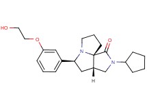(3aS*,5S*,9aS*)-2-cyclopentyl-5-[3-(2-hydroxyethoxy)phenyl]hexahydro-7H-pyrrolo[3,4-g]pyrrolizin-1(2H)-one