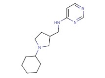 N-[(1-cyclohexylpyrrolidin-3-yl)methyl]pyrimidin-4-amine