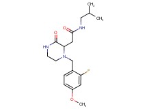 2-[1-(2-fluoro-4-methoxybenzyl)-3-oxo-2-piperazinyl]-N-isobutylacetamide