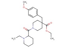 ethyl 1-[(1-ethyl-2-piperidinyl)carbonyl]-4-(4-methoxybenzyl)-4-piperidinecarboxylate