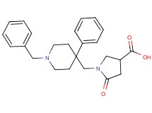 1-[(1-benzyl-4-phenylpiperidin-4-yl)methyl]-5-oxopyrrolidine-3-carboxylic acid