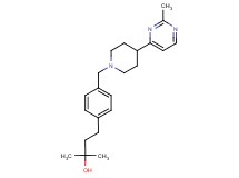 2-methyl-4-(4-{[4-(2-methylpyrimidin-4-yl)piperidin-1-yl]methyl}phenyl)butan-2-ol
