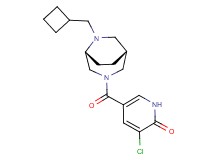 3-chloro-5-{[(1R*,5R*)-6-(cyclobutylmethyl)-3,6-diazabicyclo[3.2.2]non-3-yl]carbonyl}pyridin-2(1H)-one