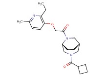 (1S*,5R*)-3-(cyclobutylcarbonyl)-6-{[(2-ethyl-6-methylpyridin-3-yl)oxy]acetyl}-3,6-diazabicyclo[3.2.2]nonane