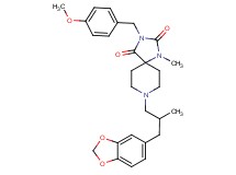 8-[3-(1,3-benzodioxol-5-yl)-2-methylpropyl]-3-(4-methoxybenzyl)-1-methyl-1,3,8-triazaspiro[4.5]decane-2,4-dione