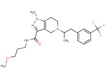 N-(3-methoxypropyl)-1-methyl-5-{1-methyl-2-[3-(trifluoromethyl)phenyl]ethyl}-4,5,6,7-tetrahydro-1H-pyrazolo[4,3-c]pyridine-3-carboxamide