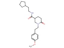 N-(2-cyclopentylethyl)-1-[2-(4-methoxyphenyl)ethyl]-6-oxo-3-piperidinecarboxamide