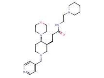 3-[(3S*,4R*)-4-(4-morpholinyl)-1-(4-pyridinylmethyl)-3-piperidinyl]-N-[2-(1-piperidinyl)ethyl]propanamide