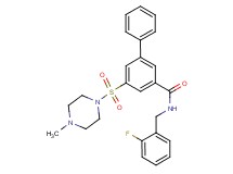N-(2-fluorobenzyl)-5-[(4-methyl-1-piperazinyl)sulfonyl]-3-biphenylcarboxamide