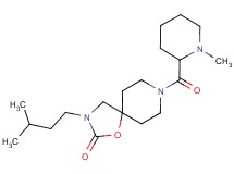3-(3-methylbutyl)-8-[(1-methylpiperidin-2-yl)carbonyl]-1-oxa-3,8-diazaspiro[4.5]decan-2-one