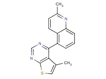 2-methyl-5-(5-methylthieno[2,3-d]pyrimidin-4-yl)quinoline