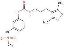 N-{3-[({[3-(3,5-dimethylisoxazol-4-yl)propyl]amino}carbonyl)amino]phenyl}methanesulfonamide