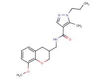 N-[(8-methoxy-3,4-dihydro-2H-chromen-3-yl)methyl]-5-methyl-1-propyl-1H-pyrazole-4-carboxamide