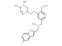 1-(5-{[[(5-fluoro-1H-indol-2-yl)methyl](methyl)amino]methyl}-2-methoxyphenoxy)-3-[isopropyl(methyl)amino]-2-propanol