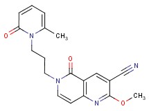 2-methoxy-6-[3-(6-methyl-2-oxopyridin-1(2H)-yl)propyl]-5-oxo-5,6-dihydro-1,6-naphthyridine-3-carbonitrile