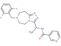 N-{1-[7-(2,6-difluorobenzyl)-6,7,8,9-tetrahydro-5H-[1,2,4]triazolo[4,3-d][1,4]diazepin-3-yl]ethyl}nicotinamide