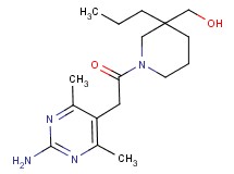{1-[(2-amino-4,6-dimethylpyrimidin-5-yl)acetyl]-3-propylpiperidin-3-yl}methanol