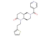 (4aS*,8aR*)-6-isonicotinoyl-1-[2-(2-thienyl)ethyl]octahydro-1,6-naphthyridin-2(1H)-one