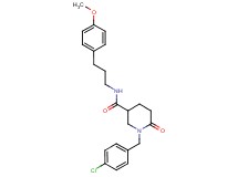 1-(4-chlorobenzyl)-N-[3-(4-methoxyphenyl)propyl]-6-oxo-3-piperidinecarboxamide