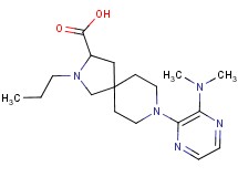 8-[3-(dimethylamino)-2-pyrazinyl]-2-propyl-2,8-diazaspiro[4.5]decane-3-carboxylic acid