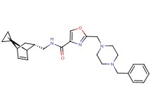 2-[(4-benzyl-1-piperazinyl)methyl]-N-[(1R*,2S*,4S*)-spiro[bicyclo[2.2.1]heptane-7,1'-cyclopropane]-5-en-2-ylmethyl]-1,3-oxazole-4-carboxamide