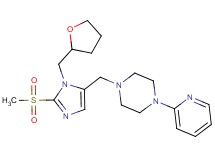 1-{[2-(methylsulfonyl)-1-(tetrahydro-2-furanylmethyl)-1H-imidazol-5-yl]methyl}-4-(2-pyridinyl)piperazine