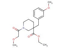 ethyl 1-(methoxyacetyl)-3-(3-methoxybenzyl)-3-piperidinecarboxylate