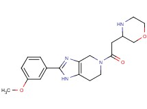 2-(3-methoxyphenyl)-5-(3-morpholinylacetyl)-4,5,6,7-tetrahydro-1H-imidazo[4,5-c]pyridine dihydrochloride