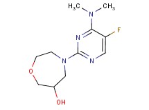 4-[4-(dimethylamino)-5-fluoropyrimidin-2-yl]-1,4-oxazepan-6-ol