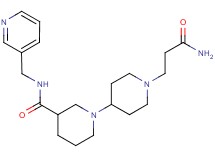 1'-(3-amino-3-oxopropyl)-N-(pyridin-3-ylmethyl)-1,4'-bipiperidine-3-carboxamide