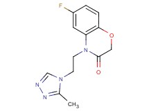 6-fluoro-4-[2-(3-methyl-4H-1,2,4-triazol-4-yl)ethyl]-2H-1,4-benzoxazin-3(4H)-one