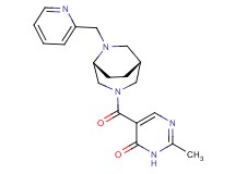 2-methyl-5-{[(1R*,5R*)-6-(2-pyridinylmethyl)-3,6-diazabicyclo[3.2.2]non-3-yl]carbonyl}-4(3H)-pyrimidinone